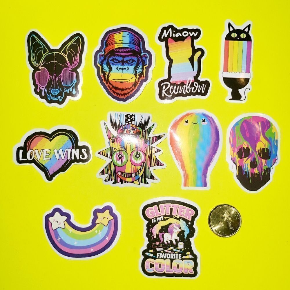 3/$20 Brand New 10x Waterproof Funny Graphic stickers #6